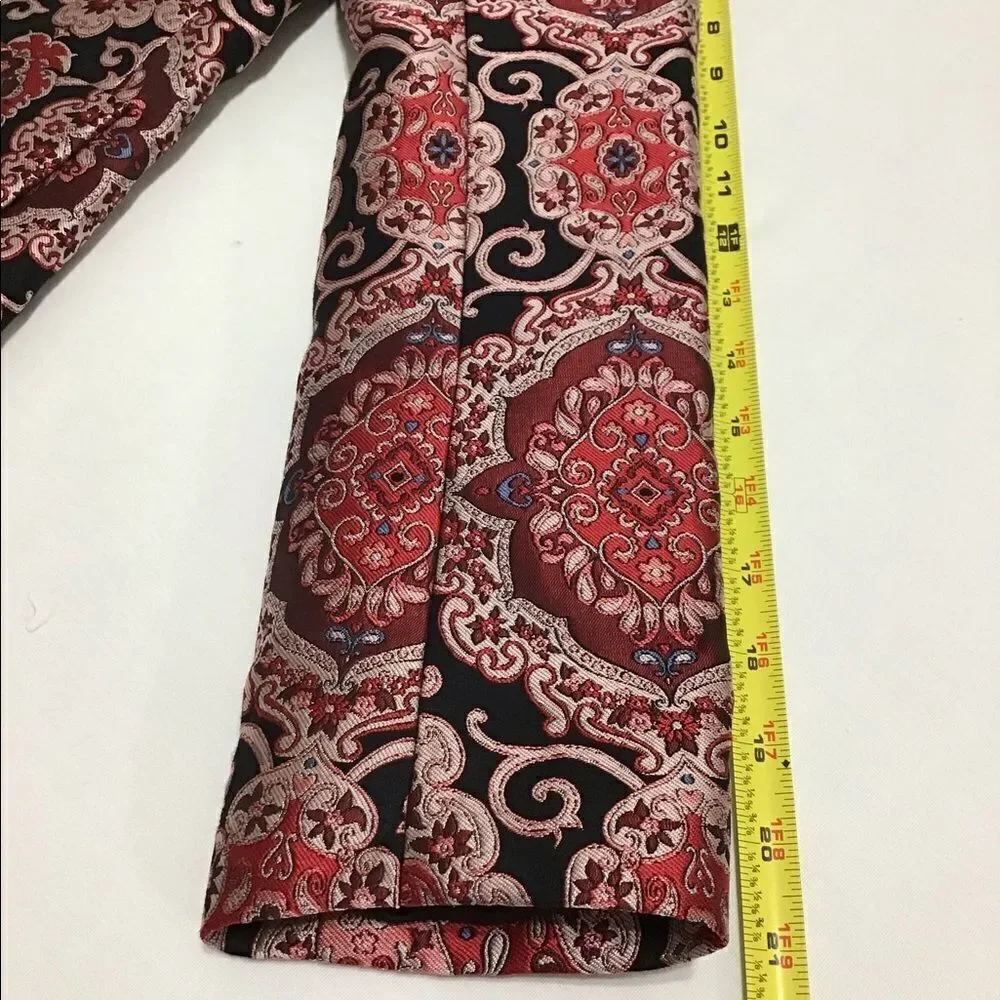 kate spade Red Runway Medallion Jacquard Pantsuit Blazer Size 2 Trousers Size 0
